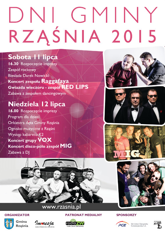 plakat dni gminy rząśnia