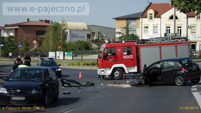wypadek w pajęcznie