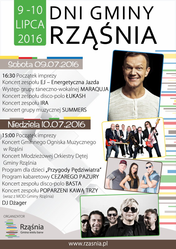 dni gminy rząśnia plakat